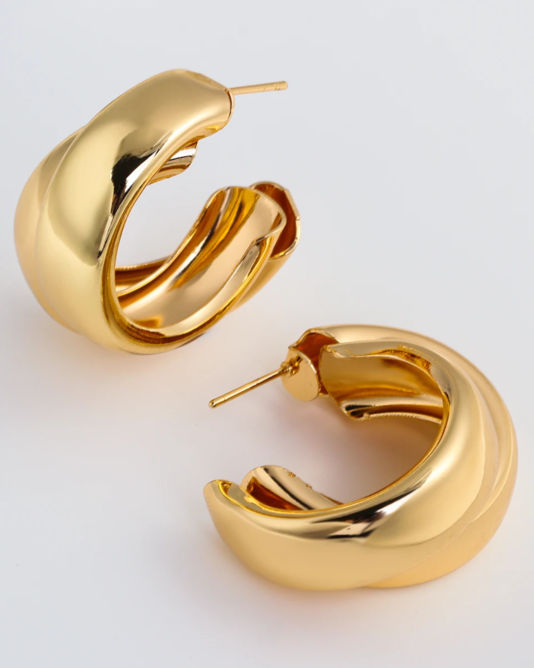 Chunky Gold Hoops