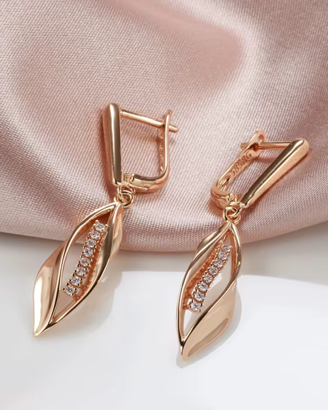 Blatt-Set 585 Roségold