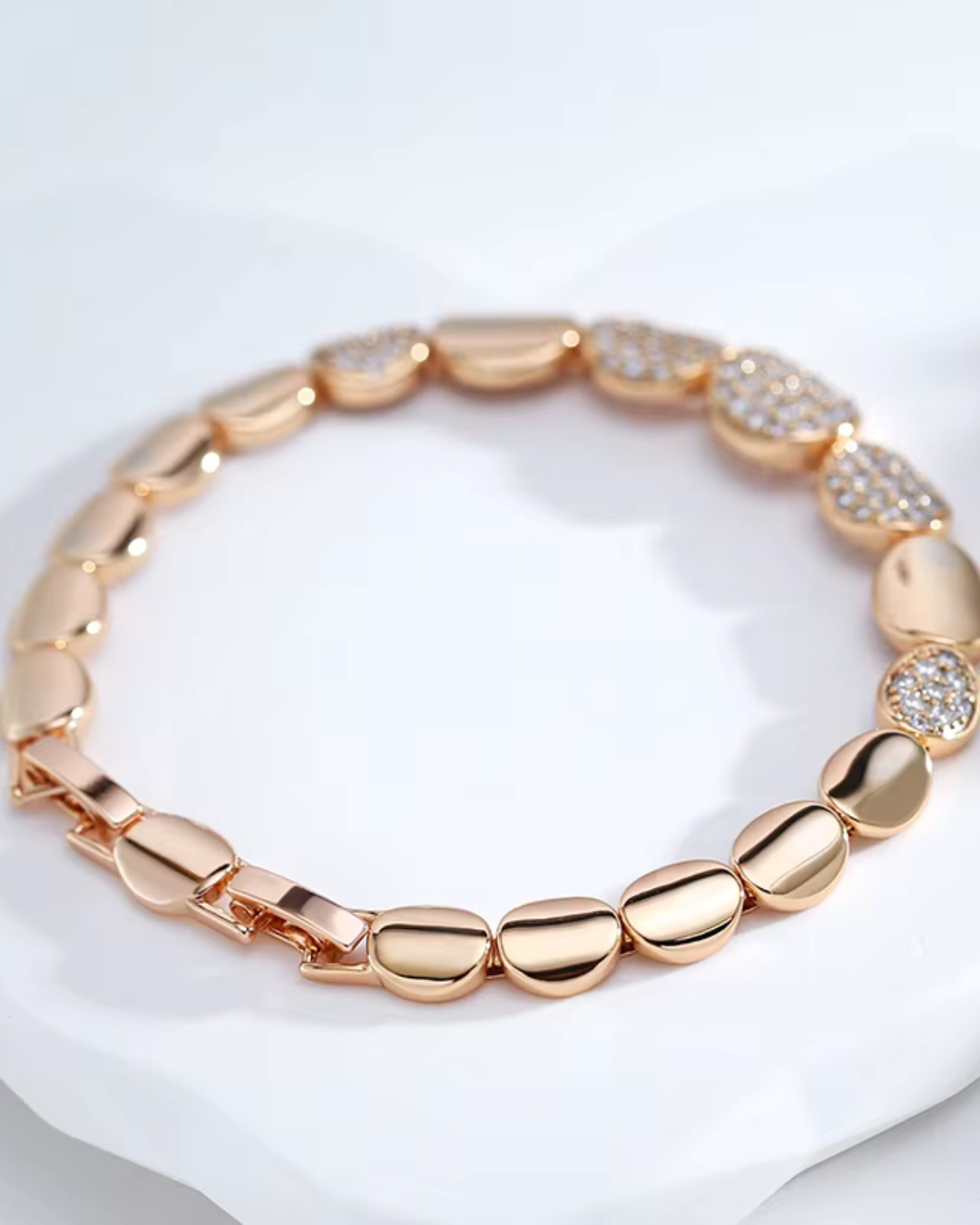 Oval Bracelet 585 Roségold