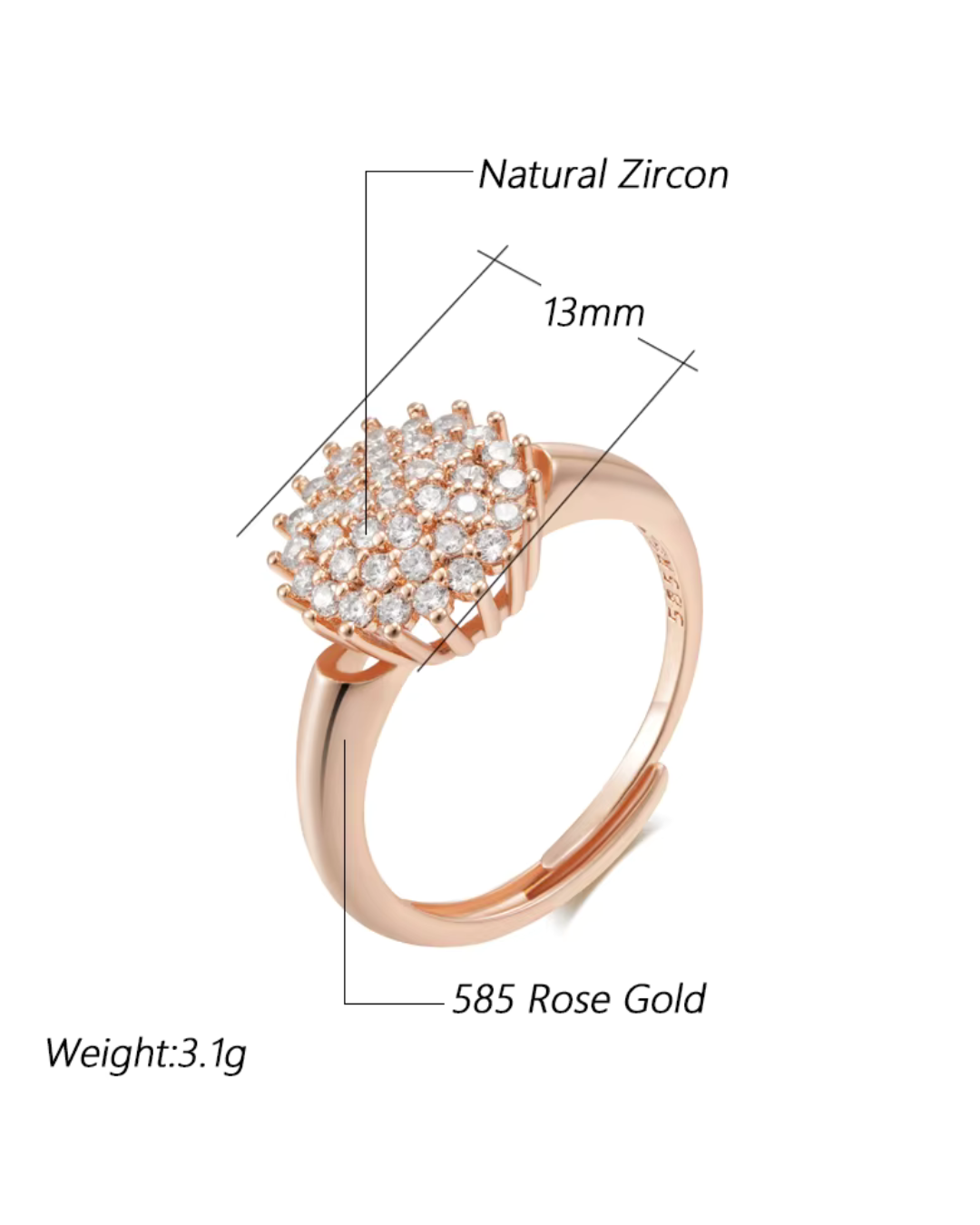 Flower Set 585 Roségold