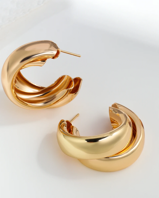 Chunky Gold Hoops