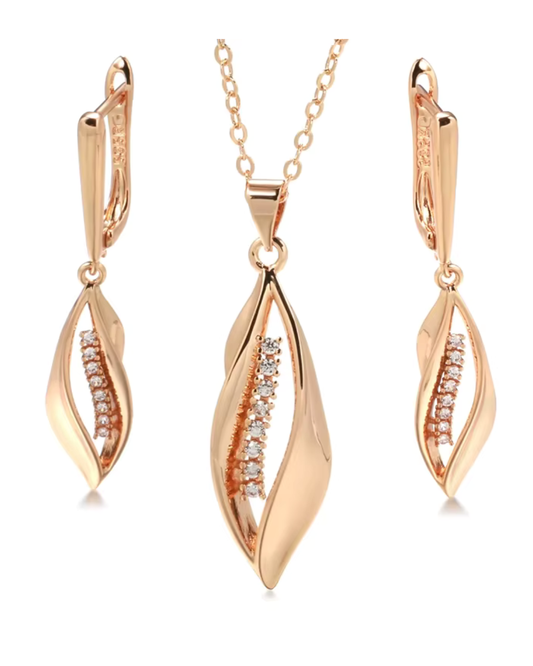 Blatt-Set 585 Roségold