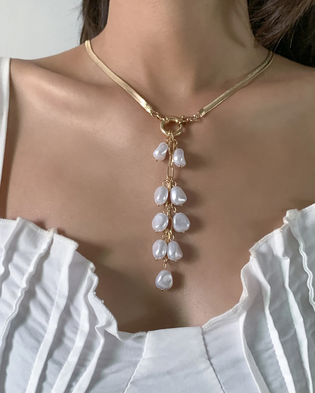 Pearl Cascade Necklace