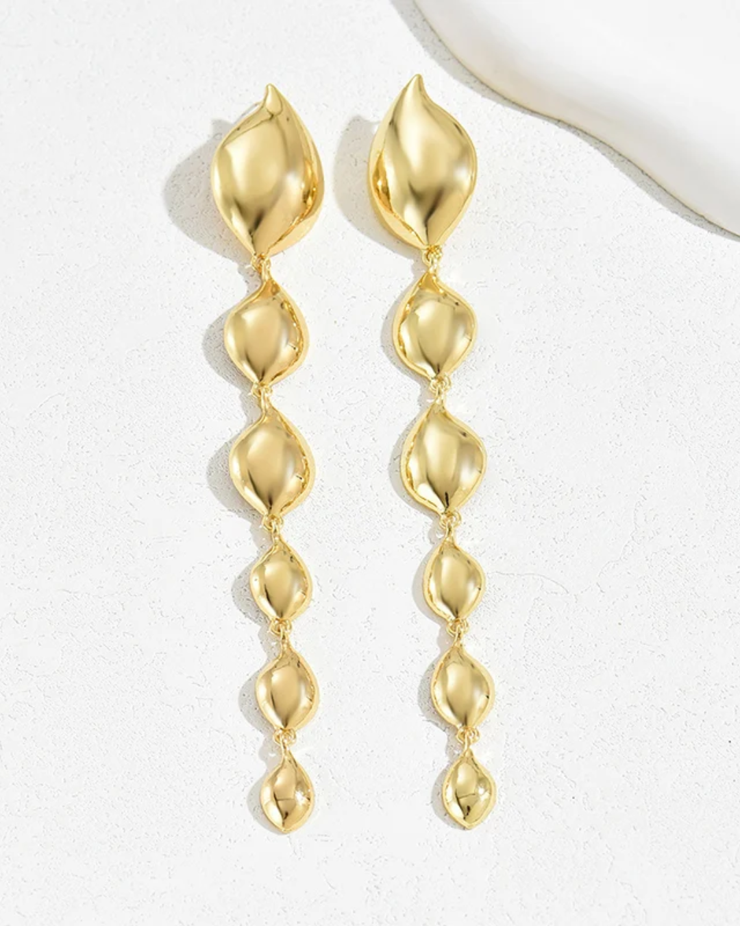 Golden Cascade Earrings