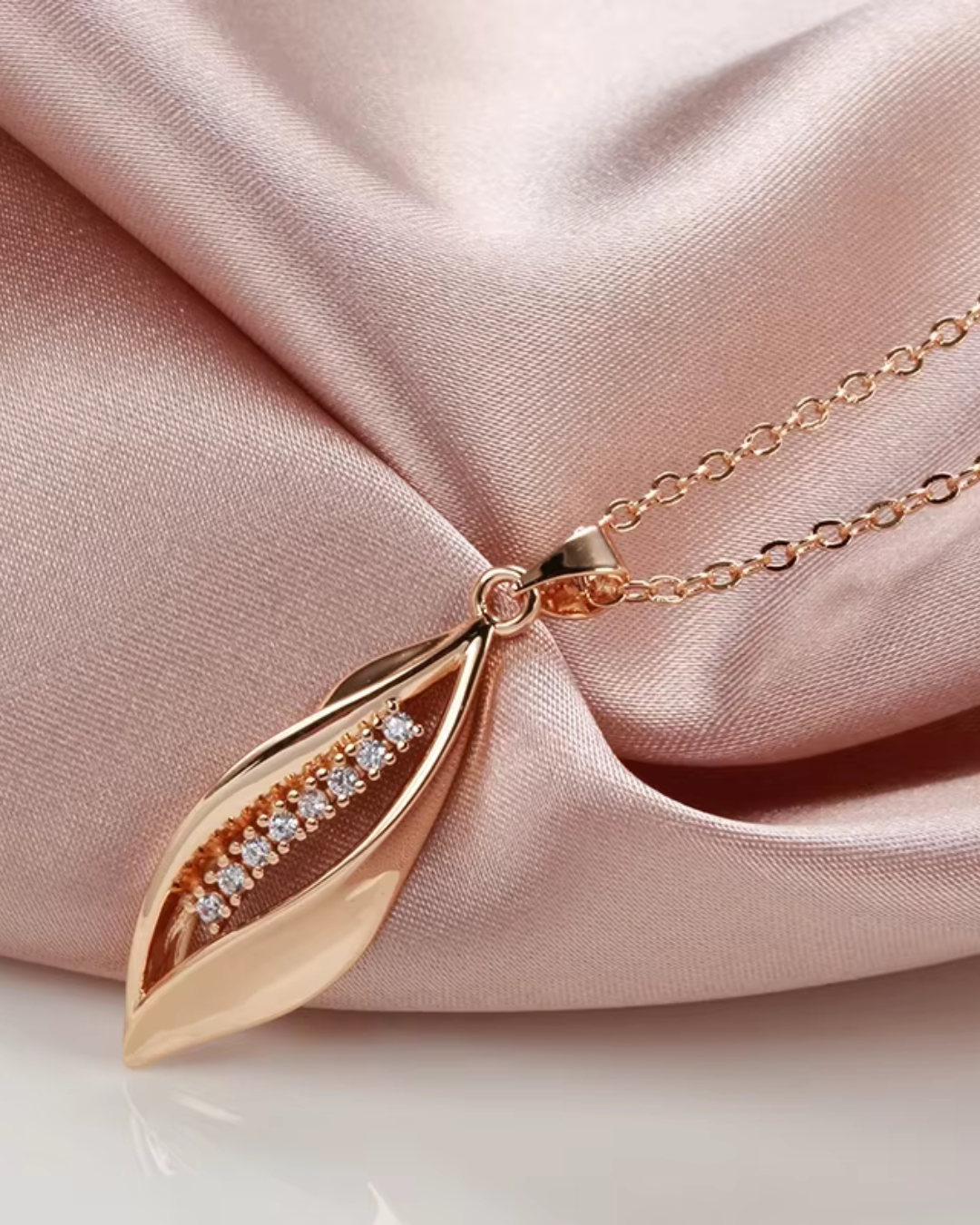 Blatt-Set 585 Roségold