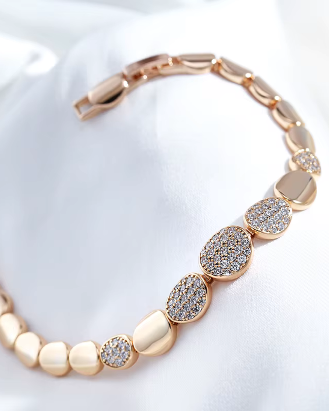 Oval Bracelet 585 Roségold