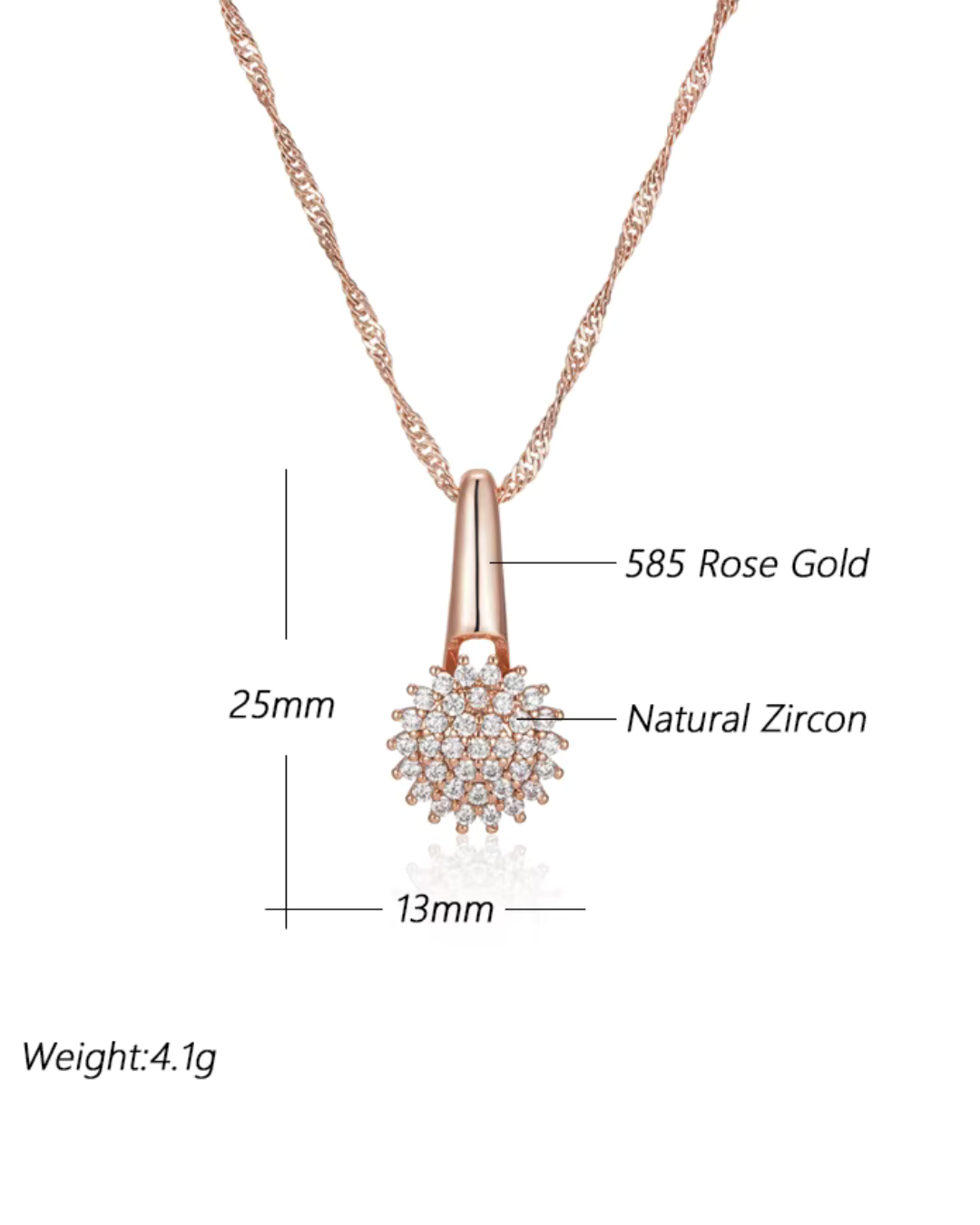 Flower Set 585 Roségold