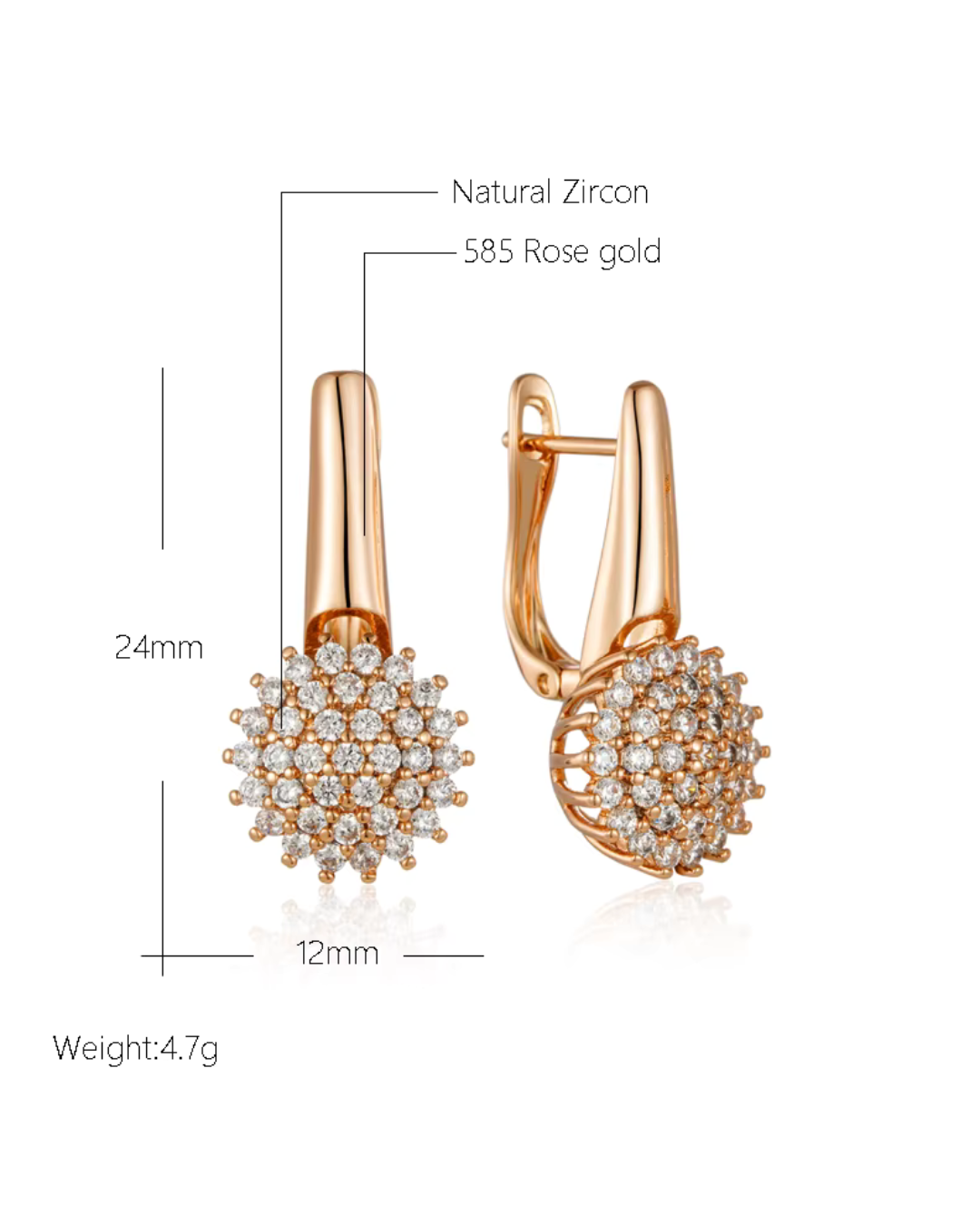 Flower Set 585 Roségold