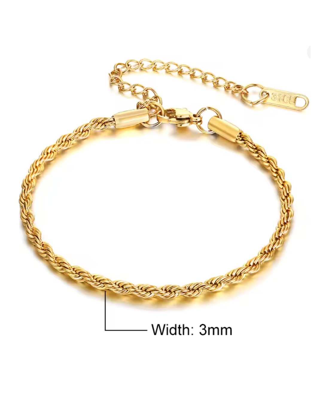Golden Rope Bracelet