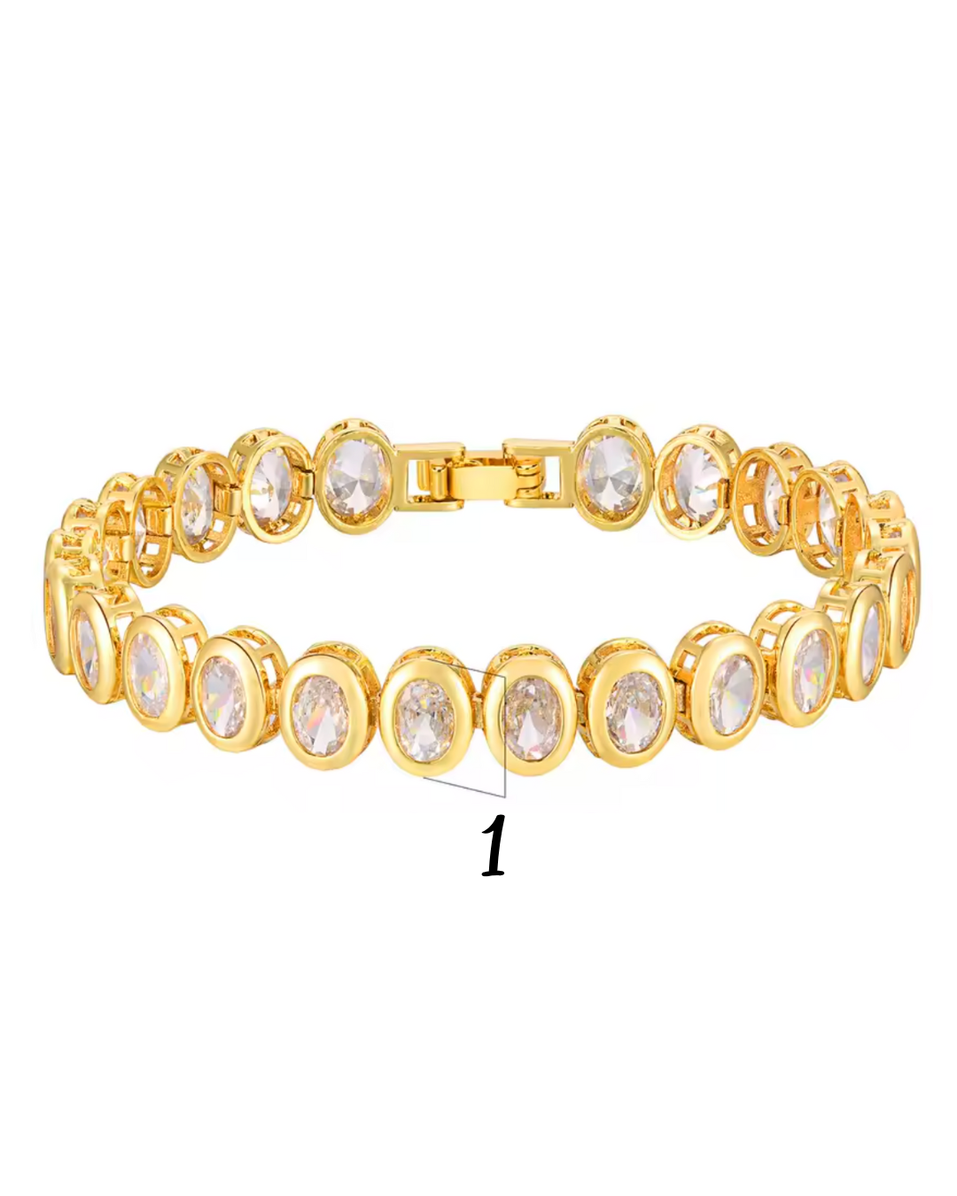 Crystal Stacking Luxe Set 18K Gold