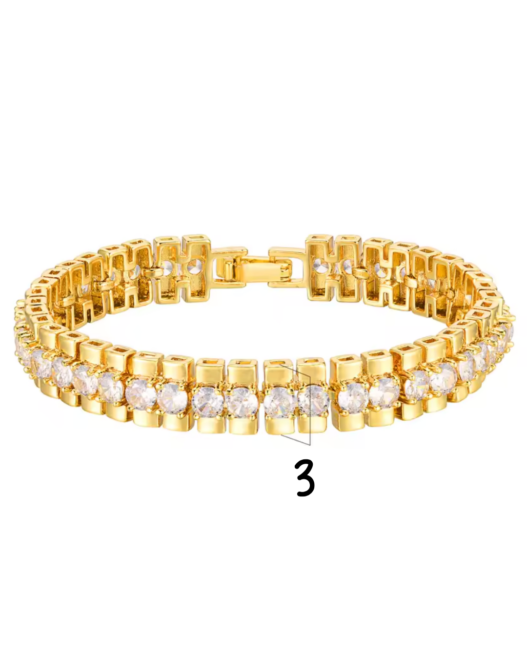Crystal Stacking Luxe Set 18K Gold